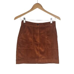 NEW Gap Corduroy Skirt in Golden Brown, Women's Size 00